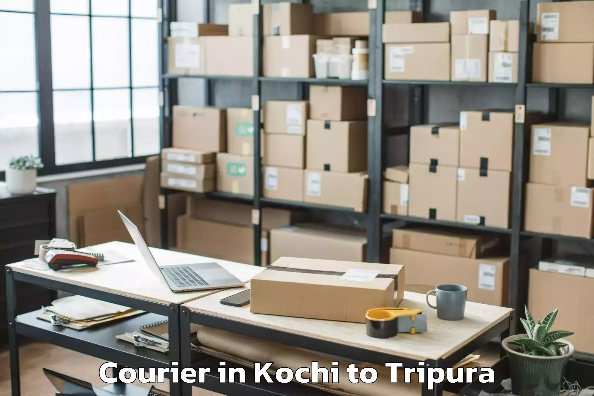 Get Kochi to Hezamara Courier